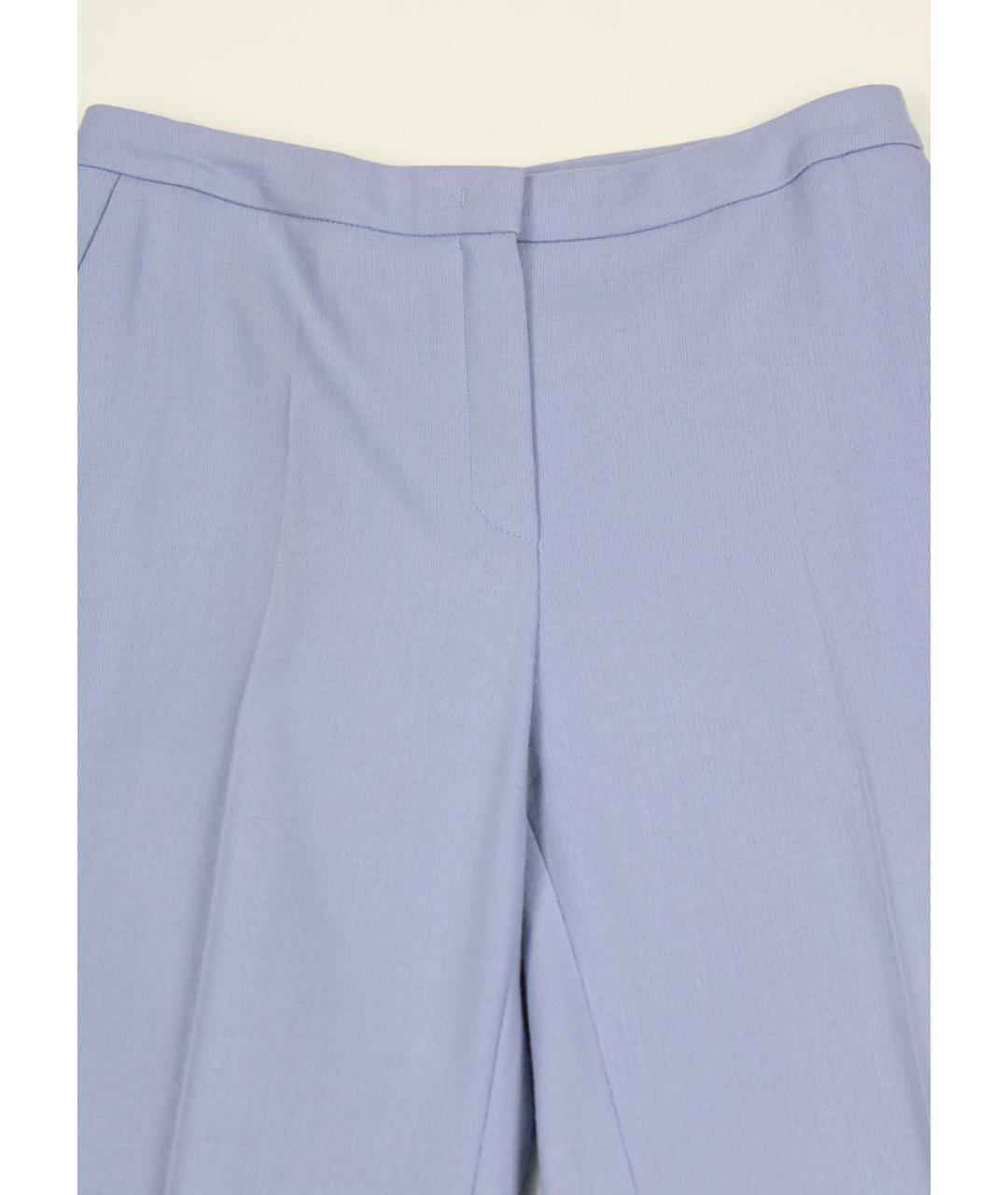 ESCADA Фиолетовые шерстяные прямые брюки, фото 5