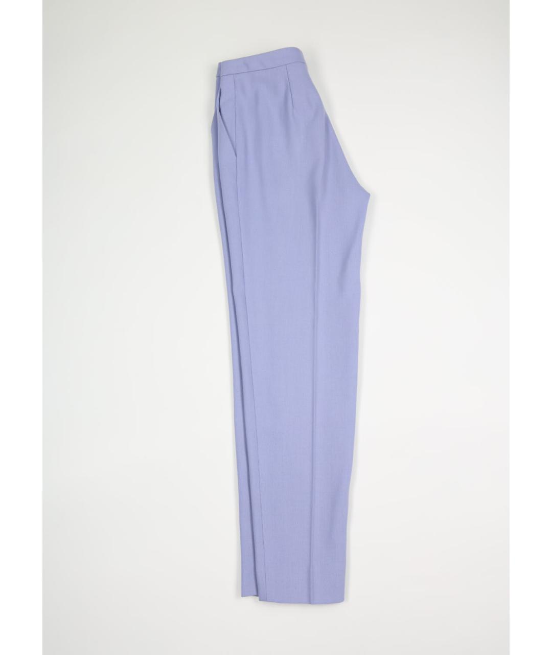 ESCADA Фиолетовые шерстяные прямые брюки, фото 2