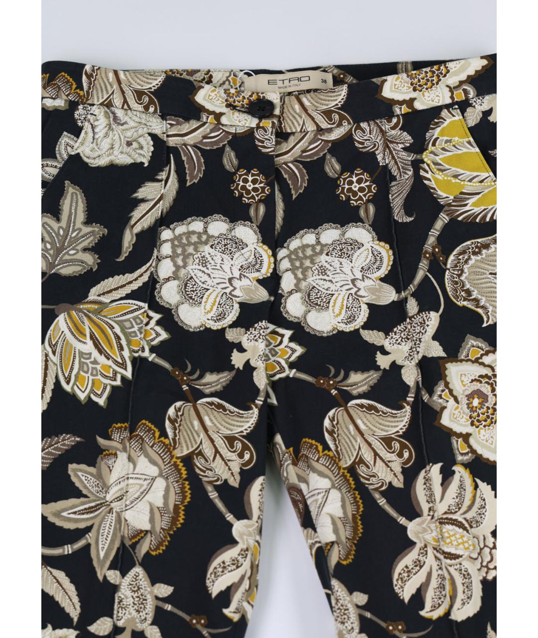 ETRO Мульти хлопковые прямые брюки, фото 4