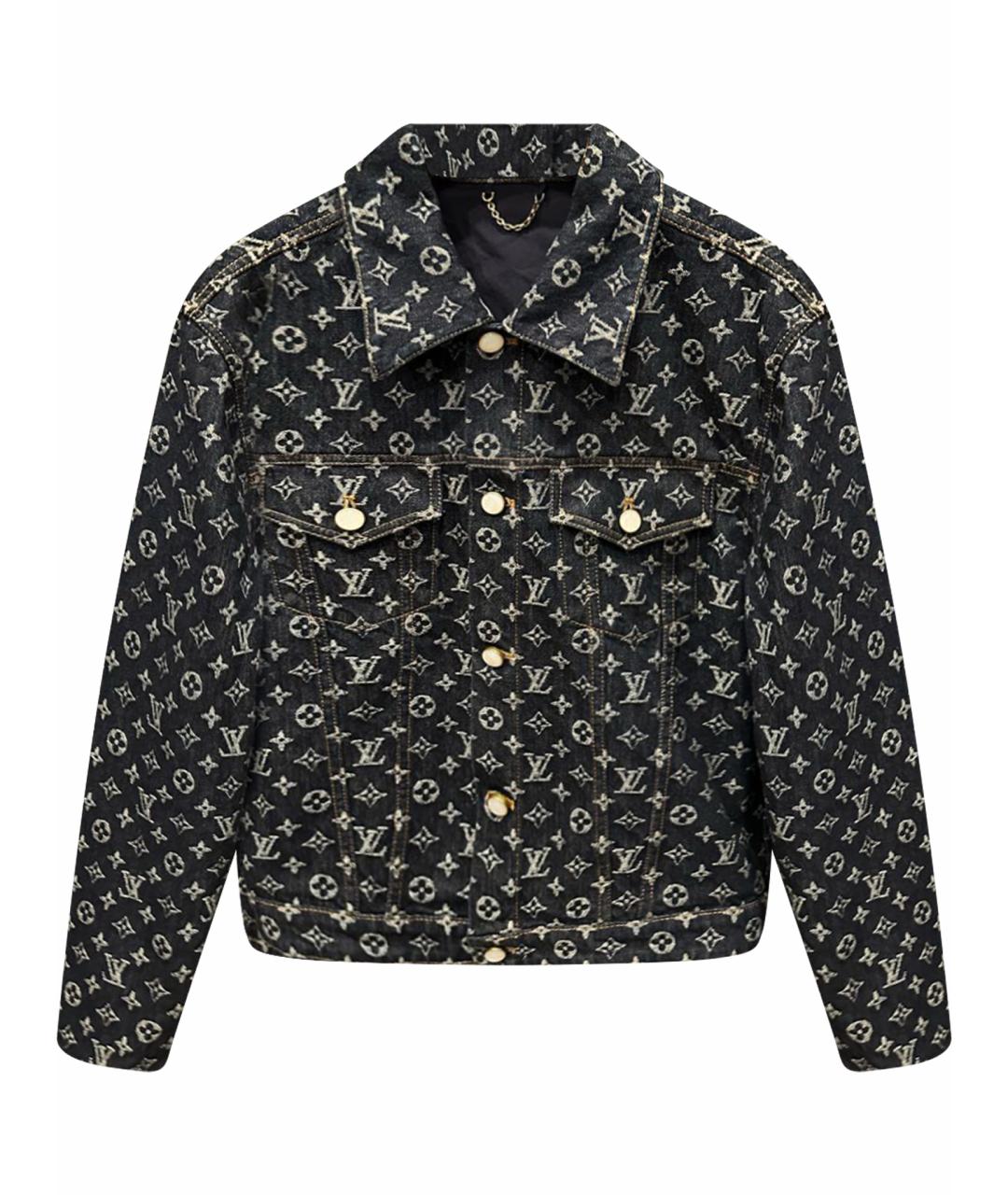 LOUIS VUITTON Темно-синяя деним куртка, фото 1