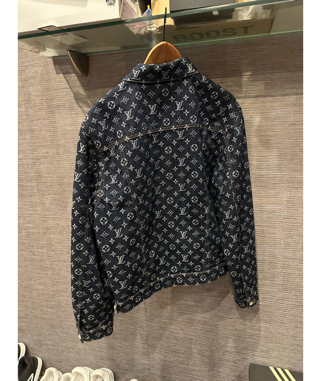LOUIS VUITTON Темно-синяя деним куртка, фото 3
