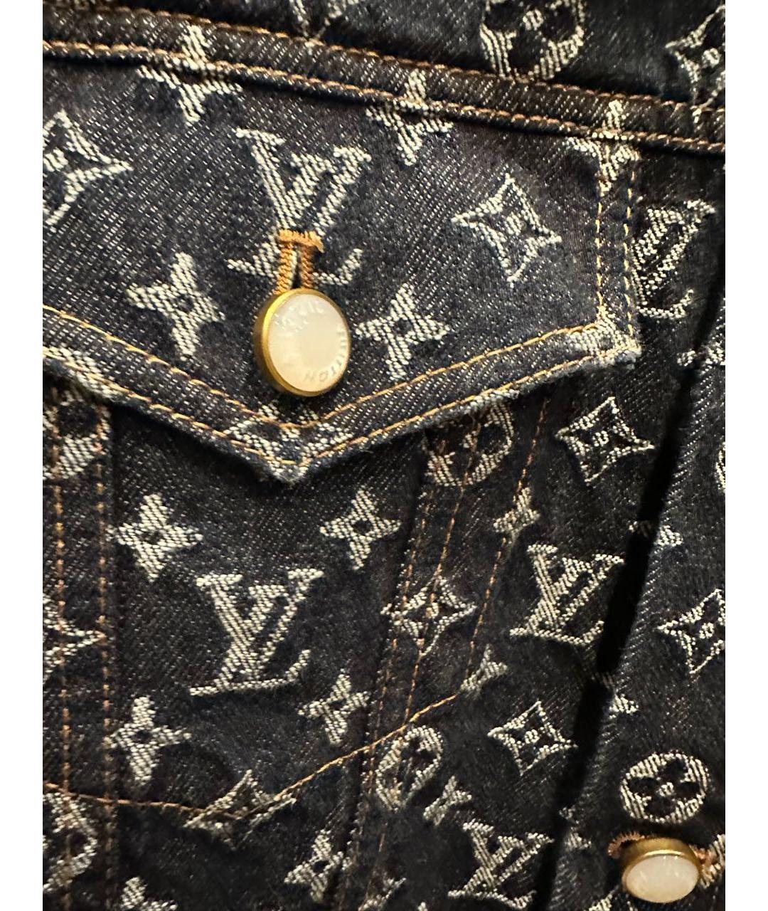 LOUIS VUITTON Темно-синяя деним куртка, фото 2