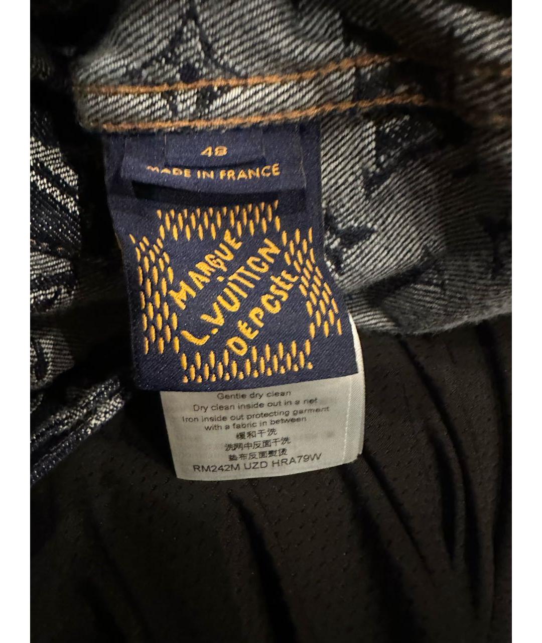 LOUIS VUITTON Темно-синяя деним куртка, фото 4