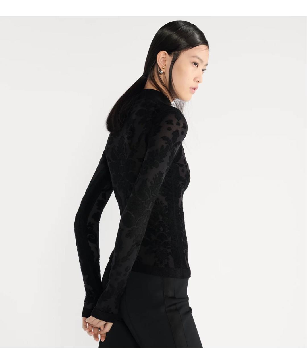 CHRISTIAN DIOR Черная вискозная водолазка, фото 4