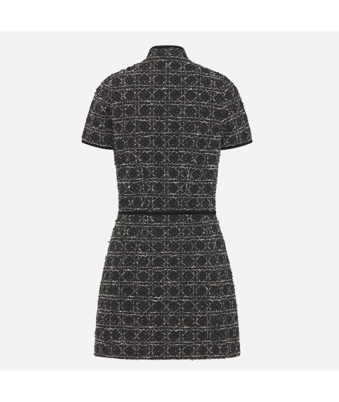 CHRISTIAN DIOR Черное твидовое платье, фото 2
