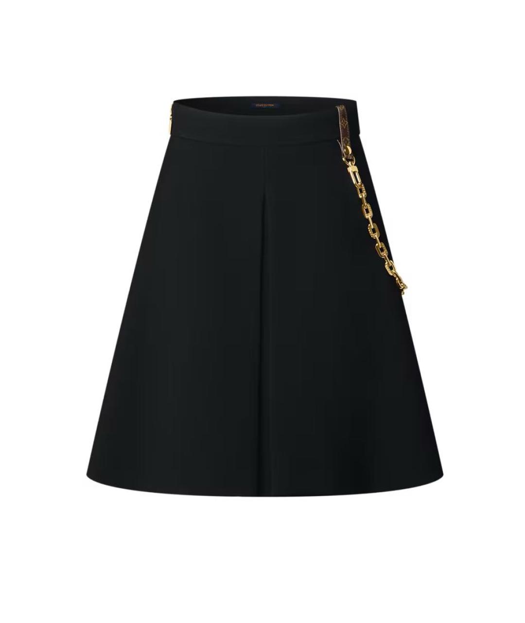 LOUIS VUITTON Черная юбка мини, фото 1