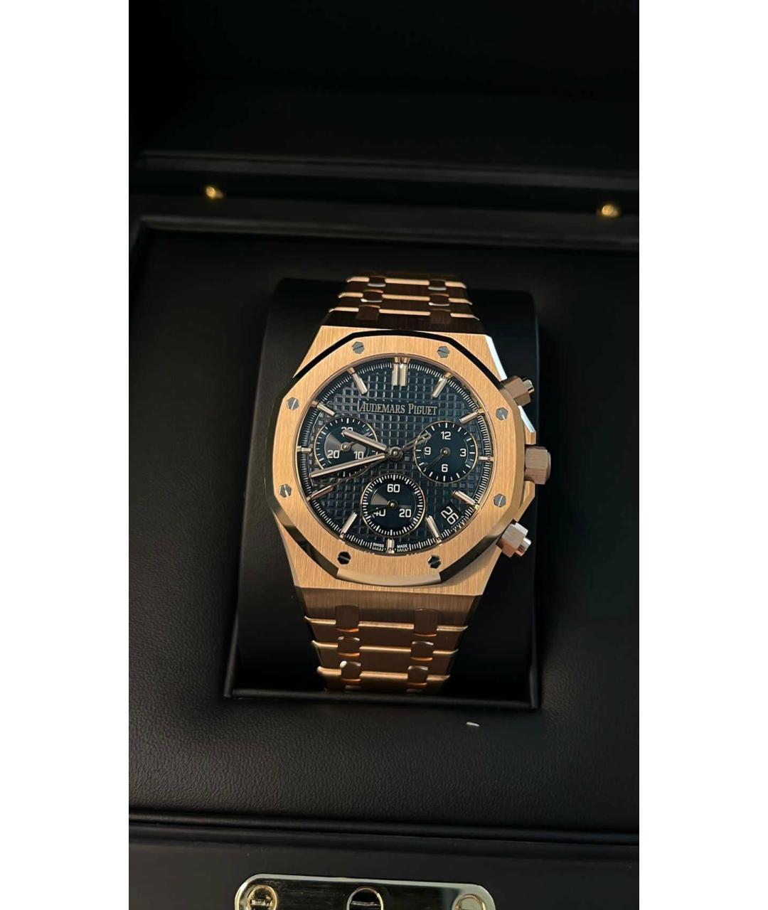 Audemars Piguet Синие часы из розового золота, фото 2