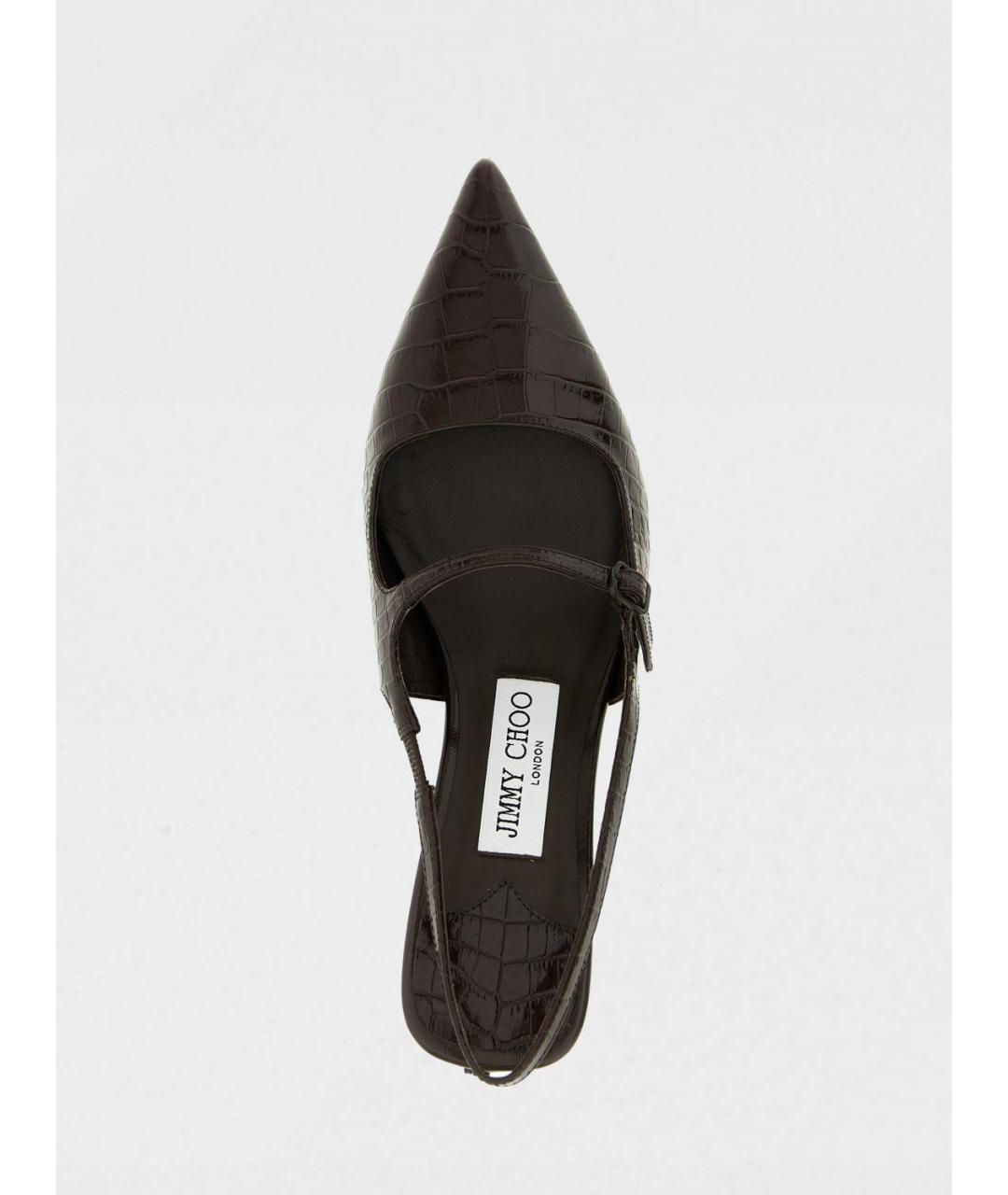 JIMMY CHOO Коричневые туфли, фото 4