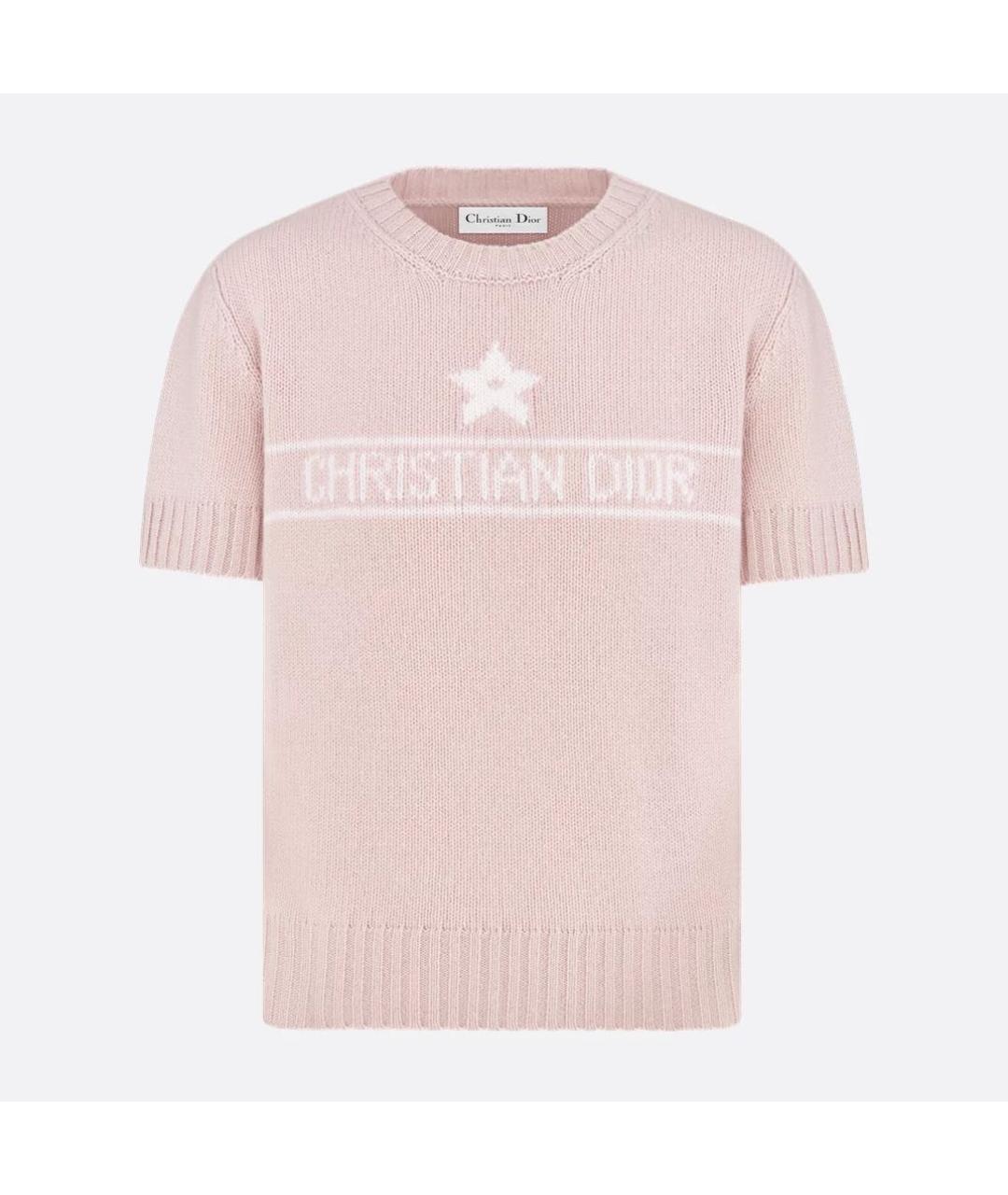 CHRISTIAN DIOR Розовый кашемировый джемпер / свитер, фото 3