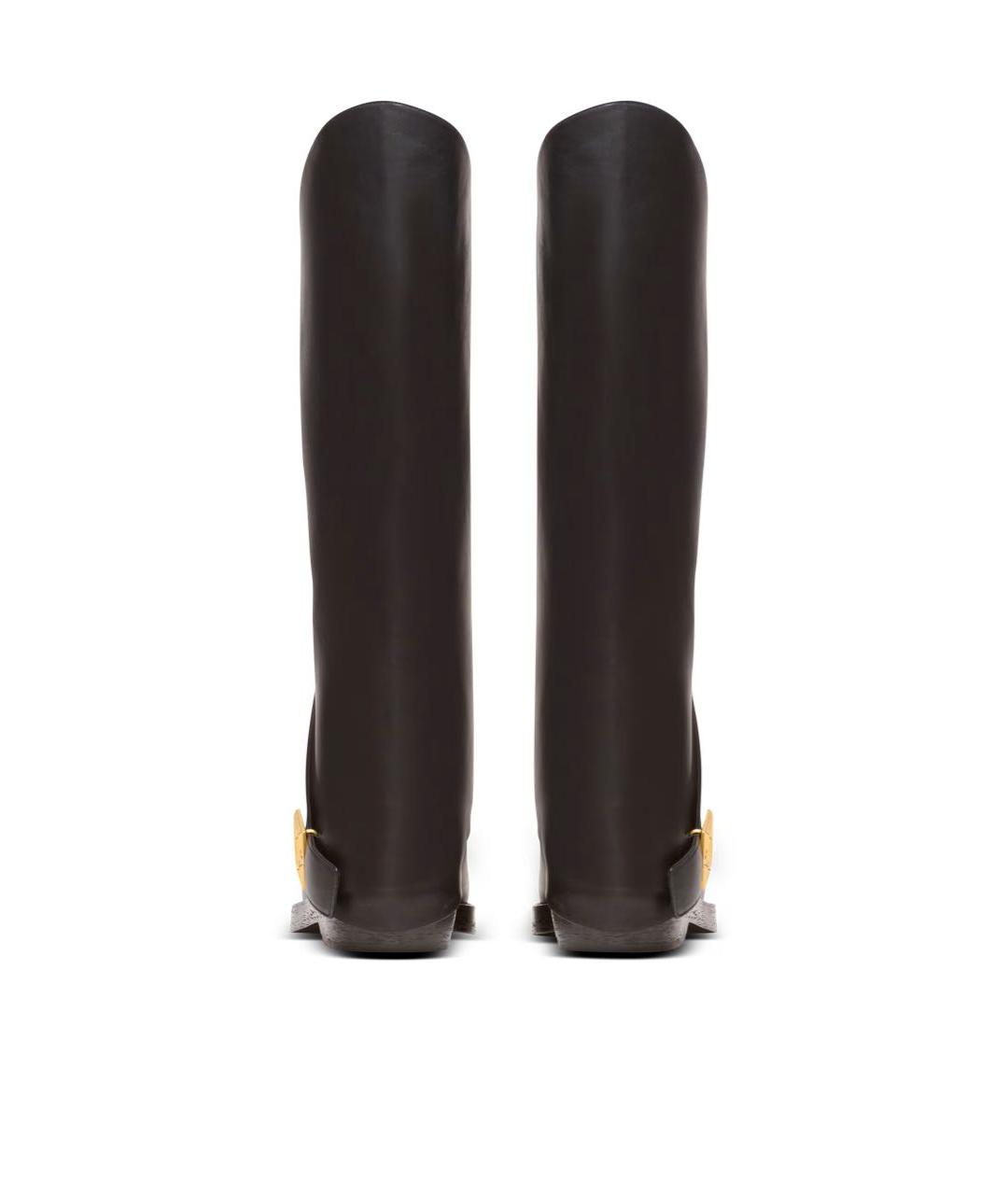 BALMAIN Черные кожаные сапоги, фото 4