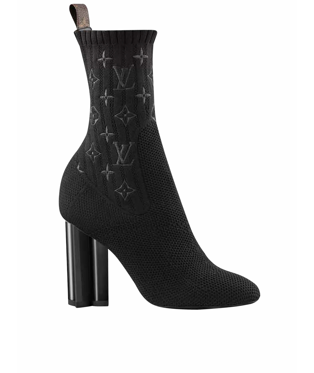 LOUIS VUITTON Черные текстильные ботильоны, фото 1