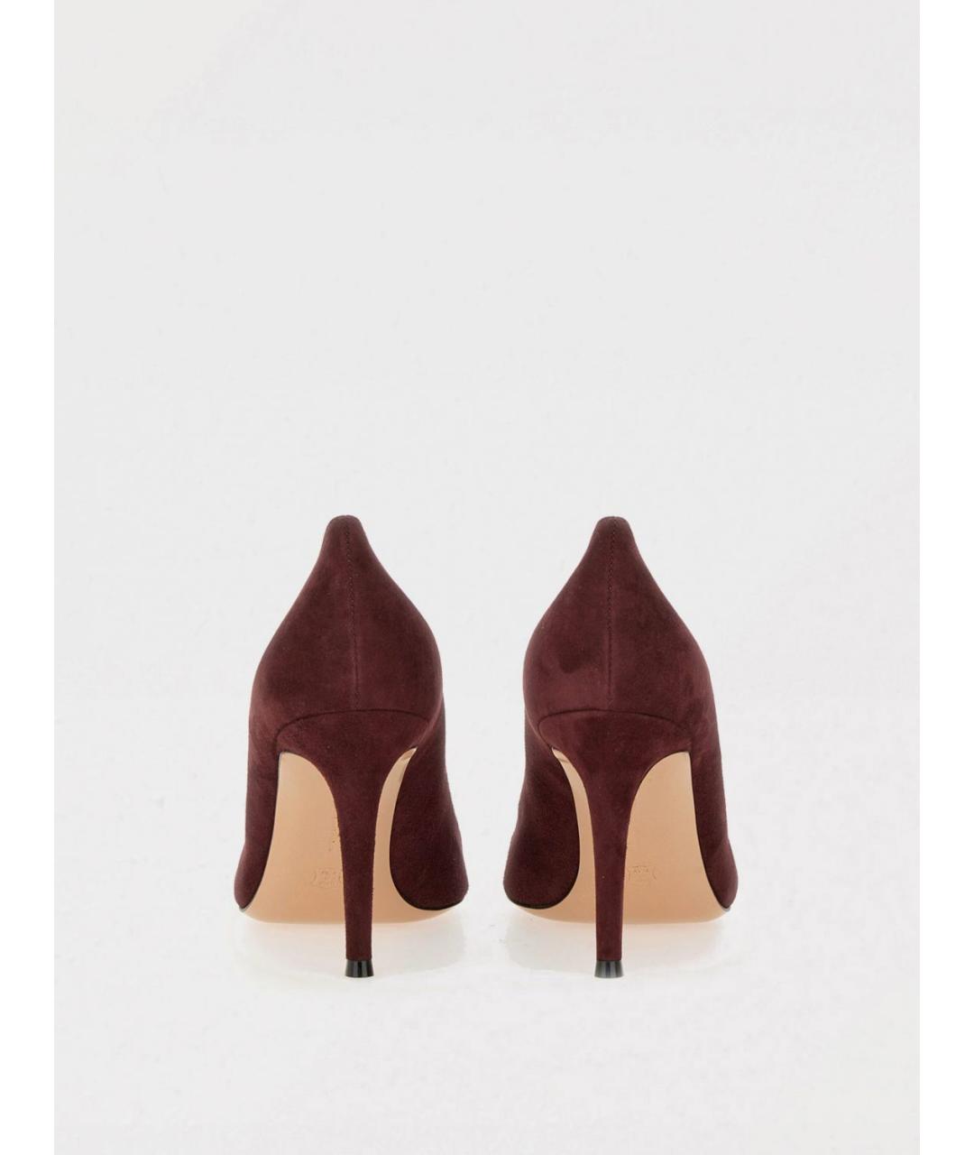 GIANVITO ROSSI Бордовые туфли, фото 3