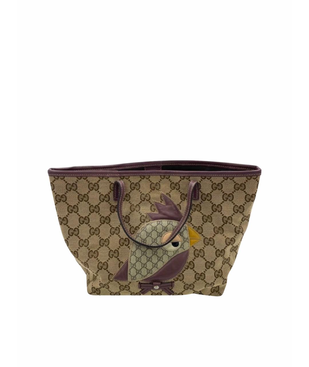 GUCCI Бежевая сумка с короткими ручками, фото 1