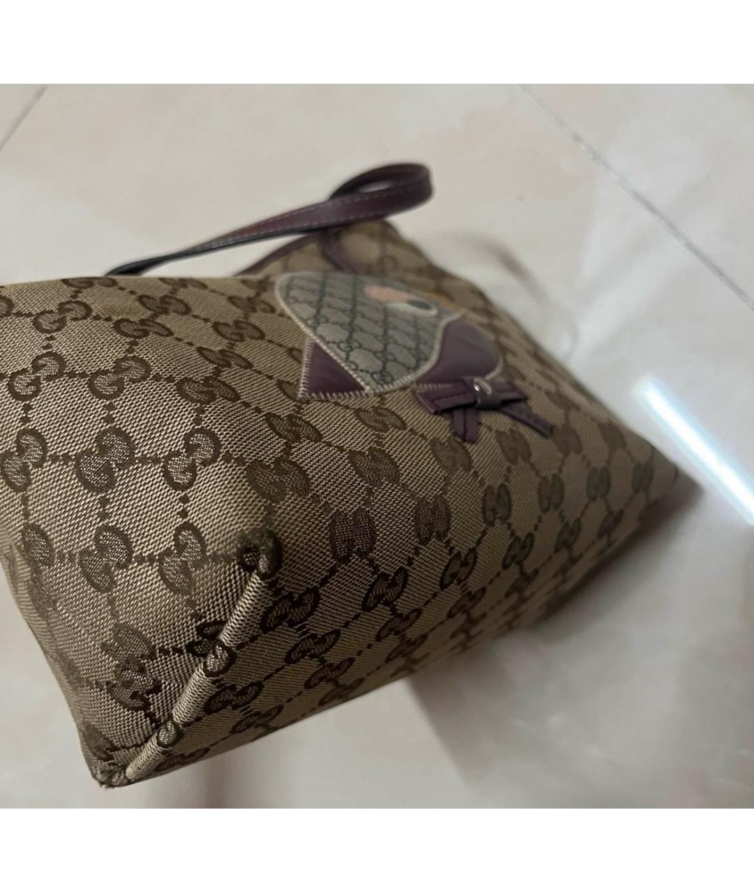 GUCCI Бежевая сумка с короткими ручками, фото 6