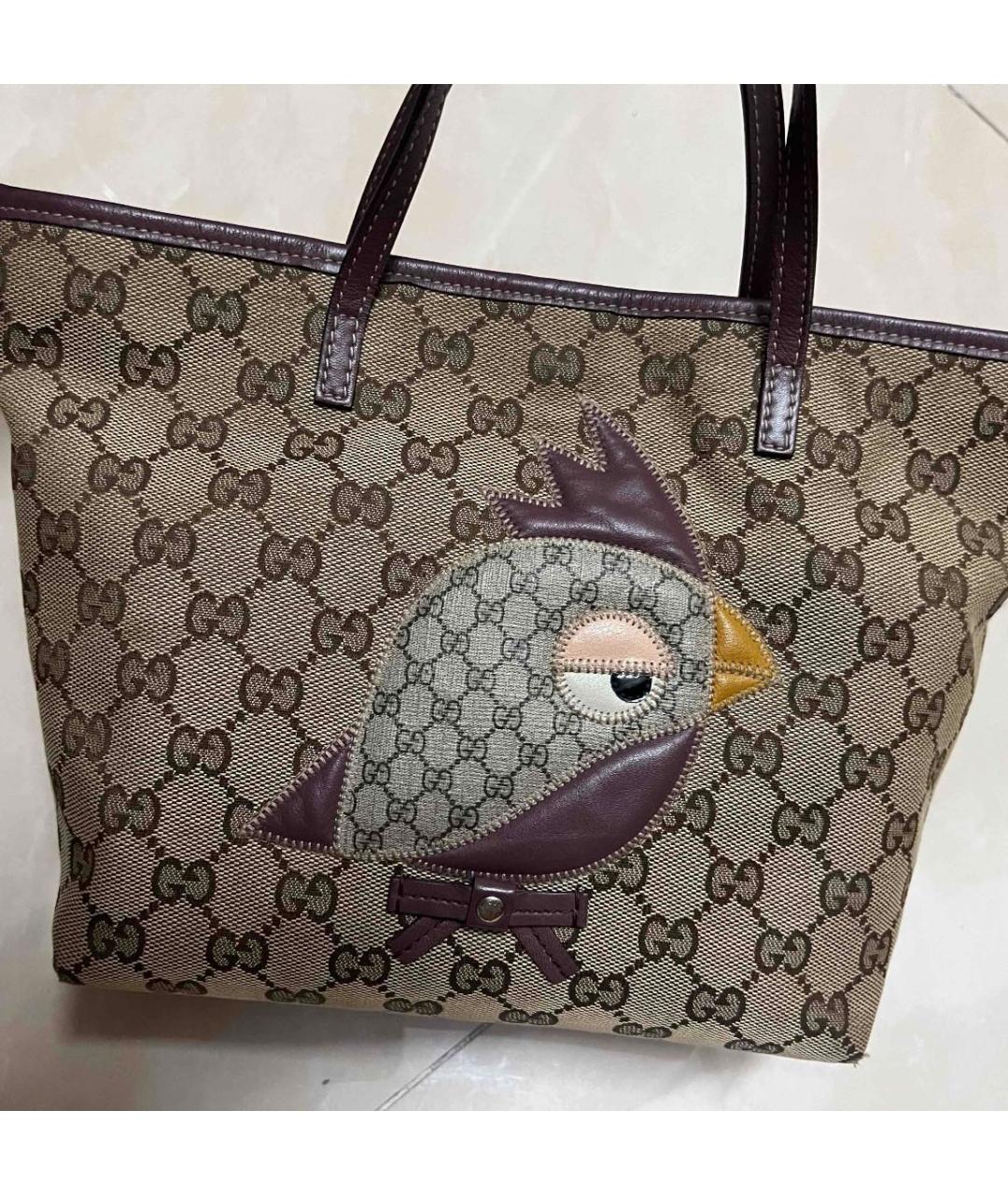 GUCCI Бежевая сумка с короткими ручками, фото 3