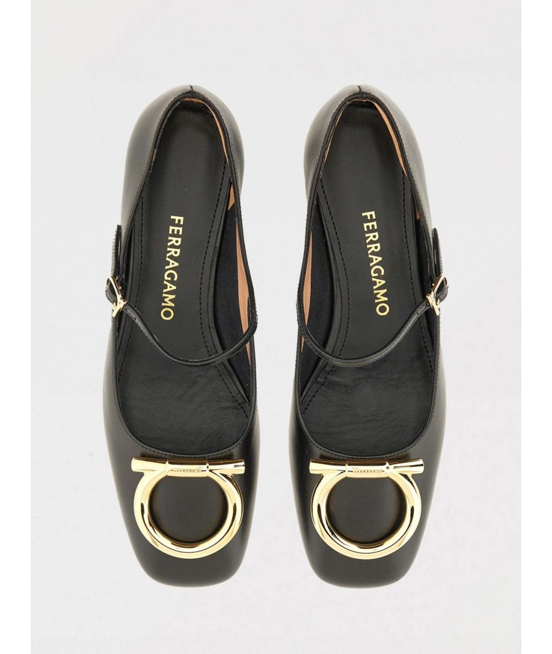 FERRAGAMO Черные туфли, фото 4