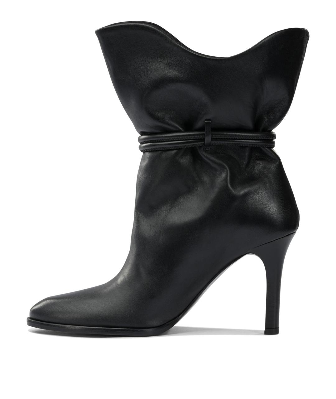 ISABEL MARANT Черные кожаные полусапоги, фото 3