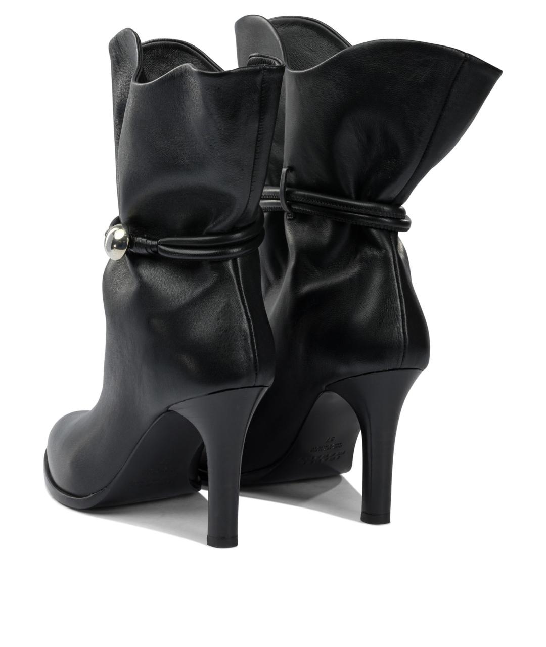 ISABEL MARANT Черные кожаные полусапоги, фото 4