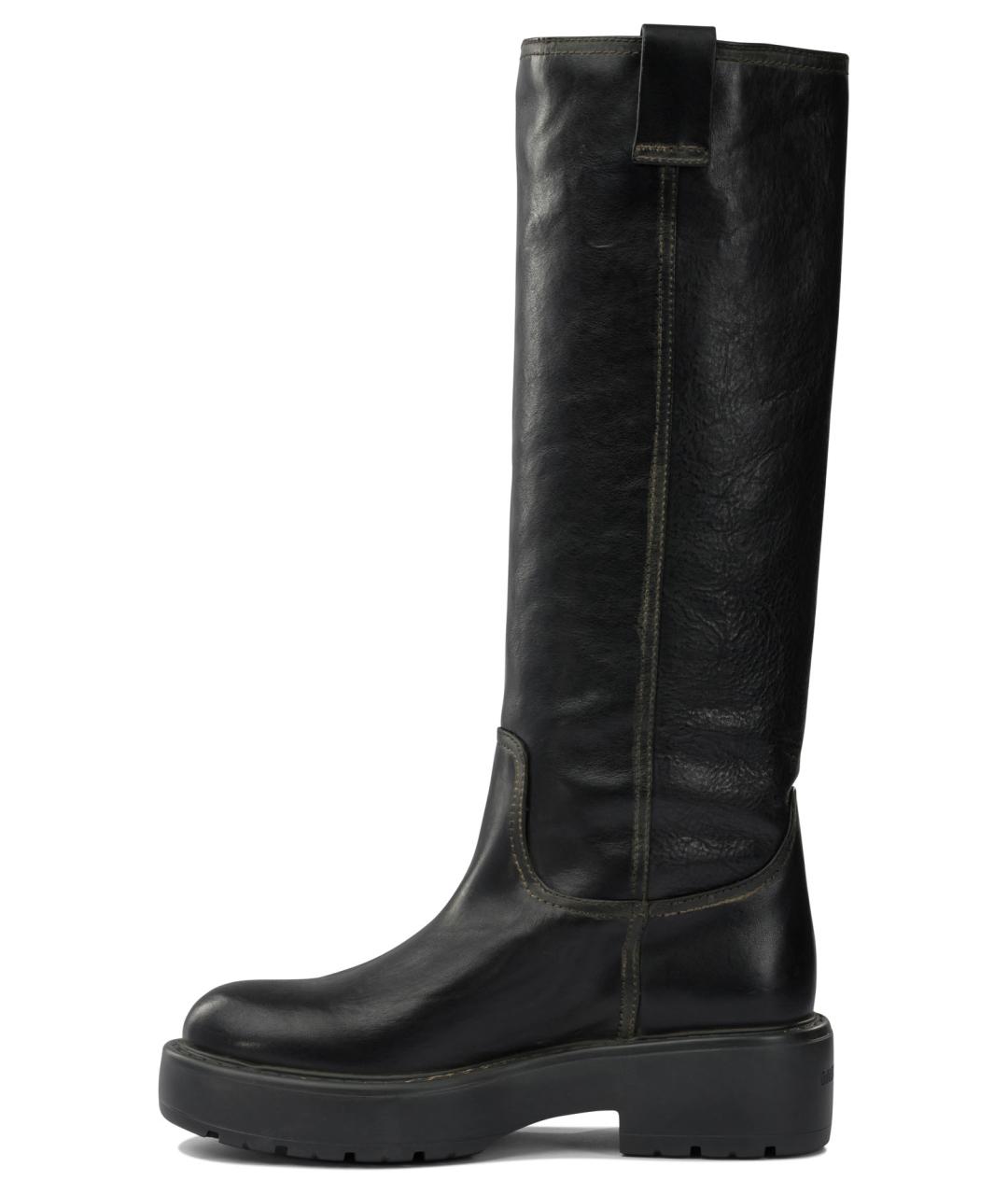 MIU MIU Черные кожаные сапоги, фото 3