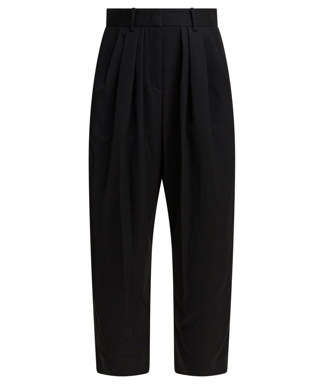 ISABEL MARANT Черные шерстяные прямые брюки, фото 1