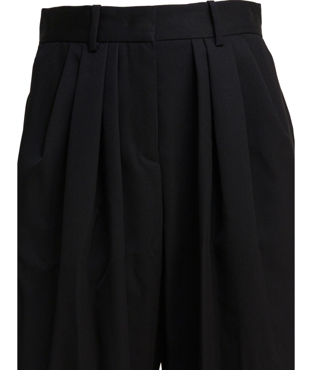 ISABEL MARANT Черные шерстяные прямые брюки, фото 3