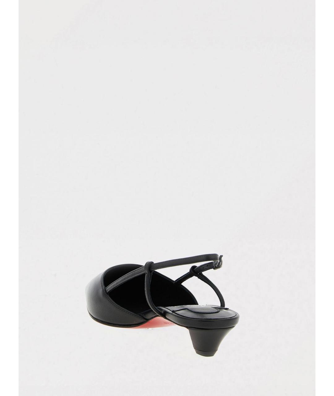 CHRISTIAN LOUBOUTIN Черные кожаные туфли, фото 3
