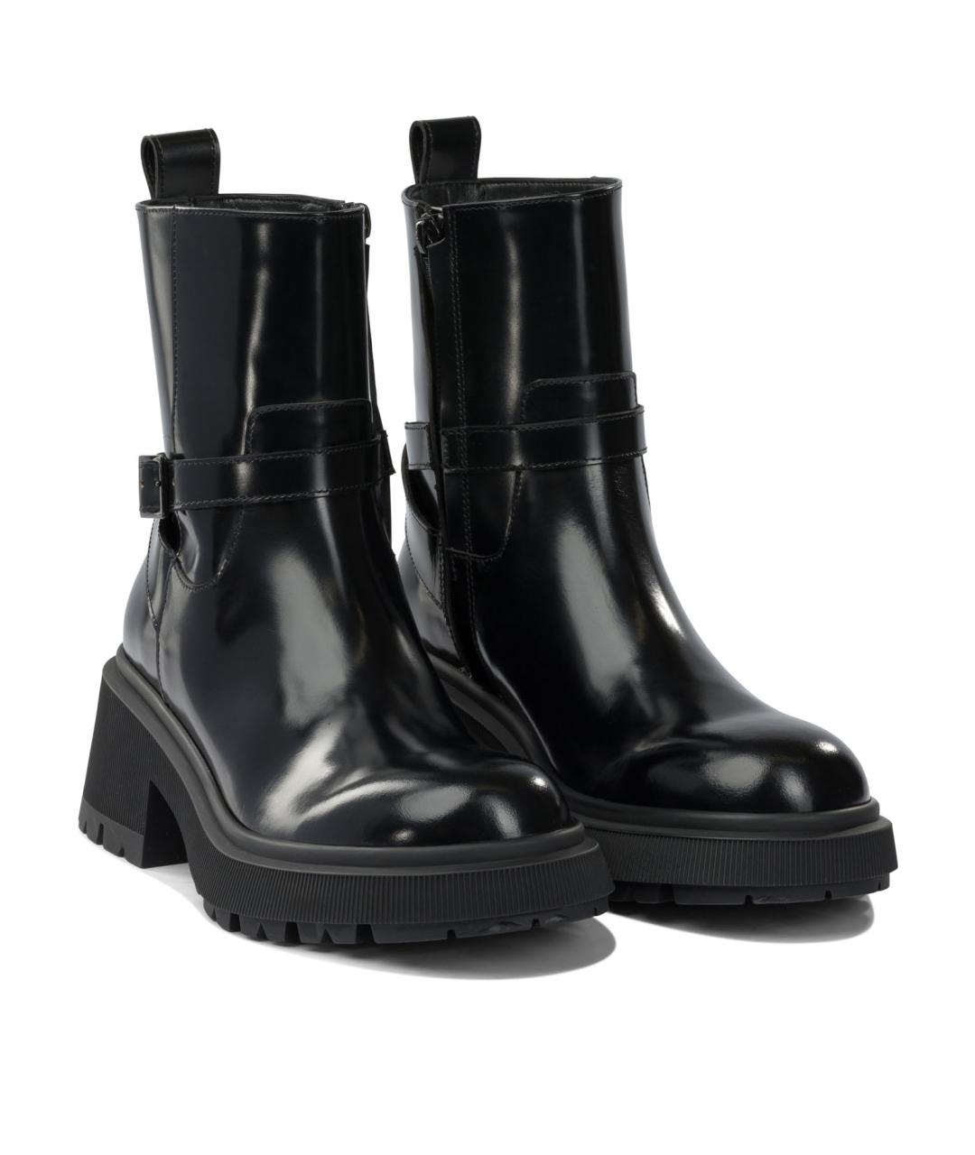 JIMMY CHOO Черные кожаные ботильоны, фото 2