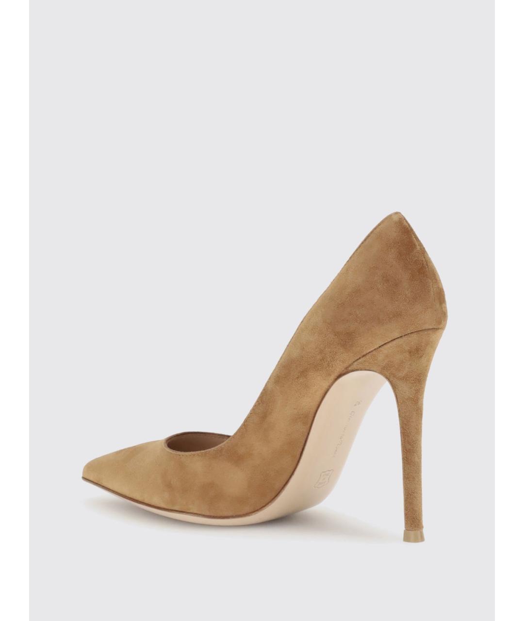 GIANVITO ROSSI Коричневые кожаные туфли, фото 3