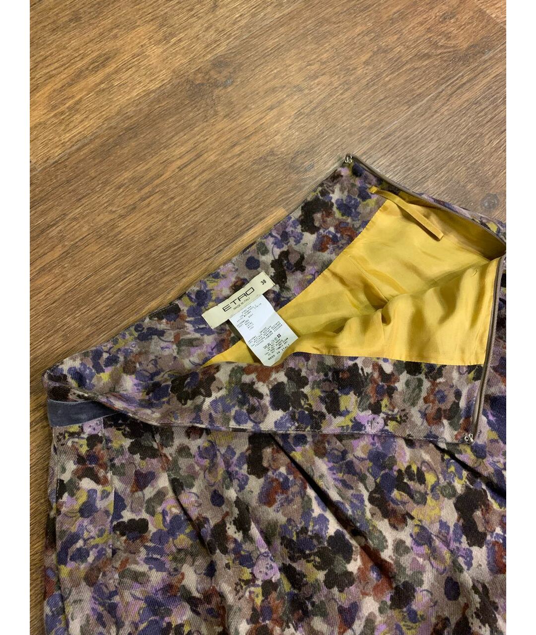 ETRO Мульти шерстяная юбка мини, фото 4