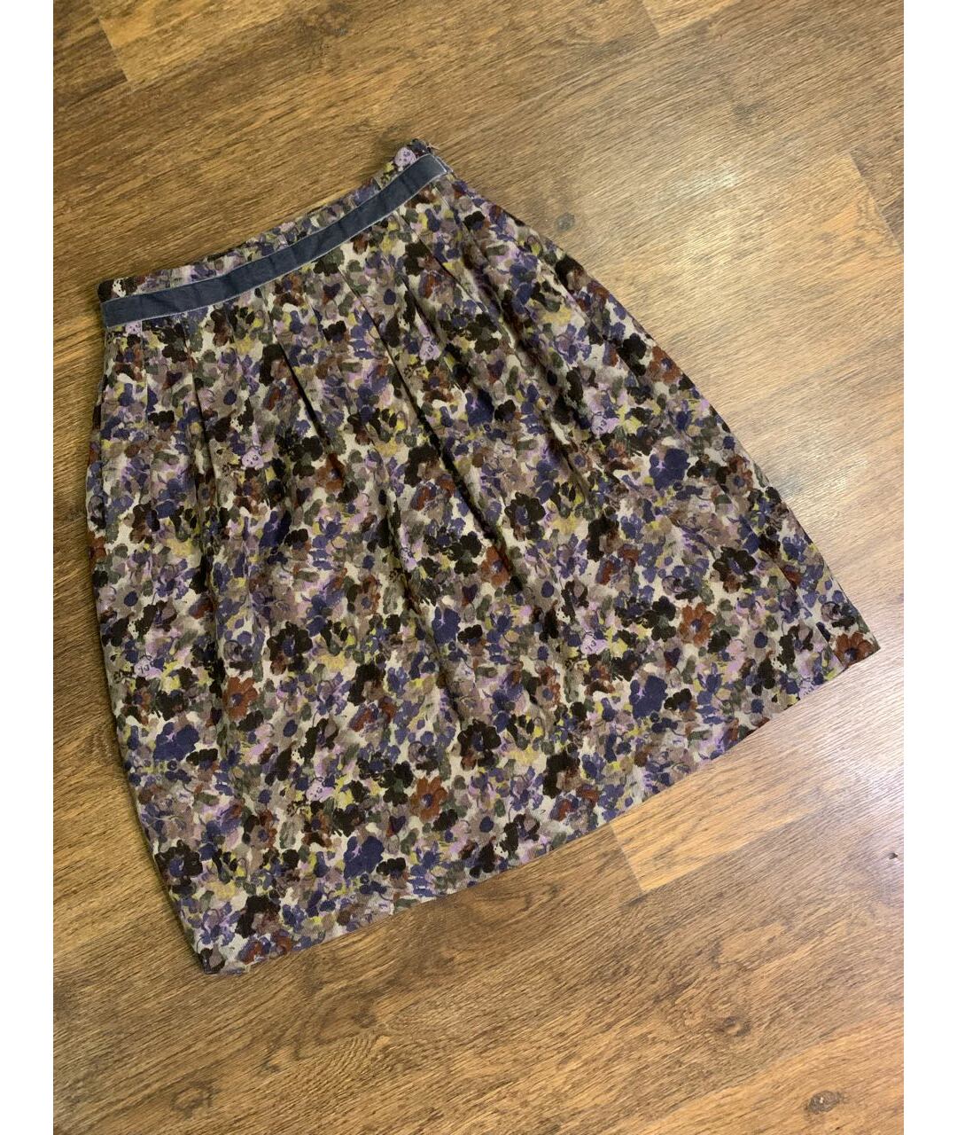 ETRO Мульти шерстяная юбка мини, фото 6