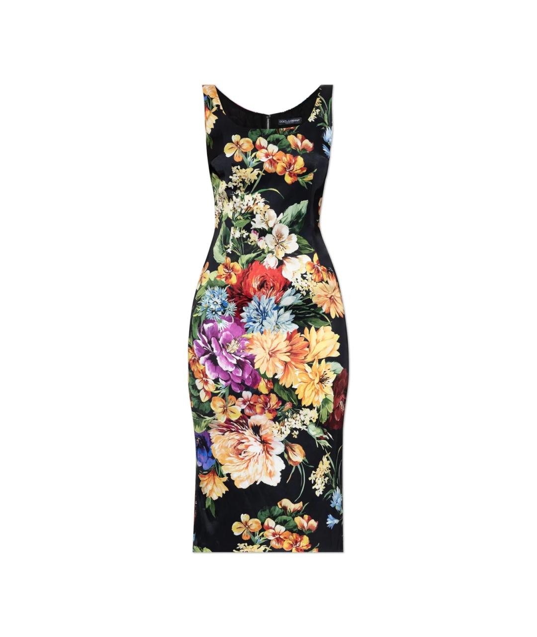 DOLCE&GABBANA Мульти вискозное повседневное платье, фото 1