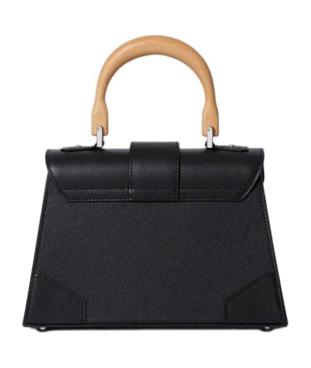 GOYARD Черная кожаная сумка с короткими ручками, фото 3