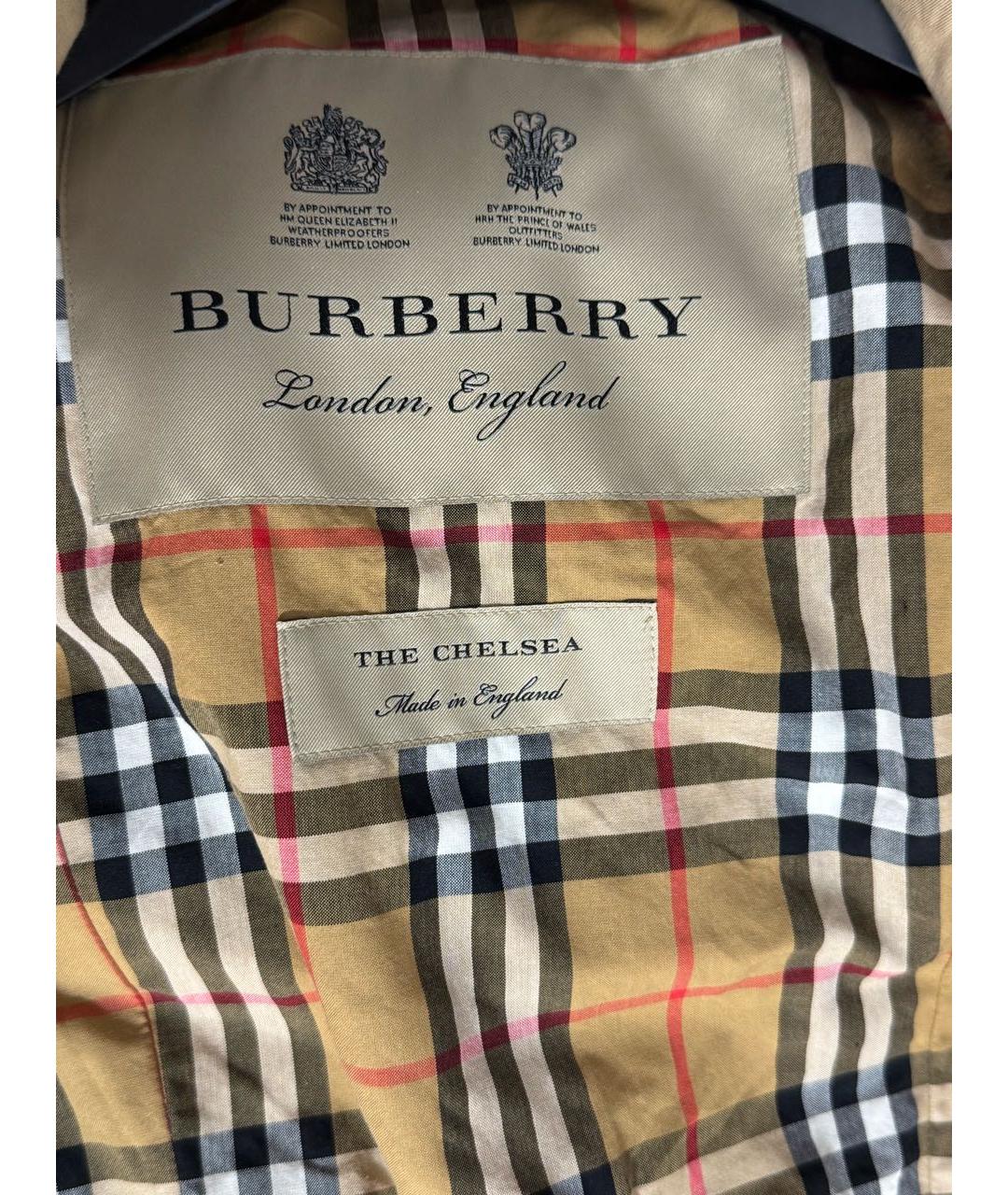 BURBERRY Бежевый хлопковый тренч/плащ, фото 2
