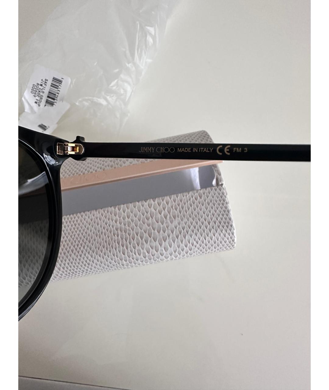 JIMMY CHOO Черные пластиковые солнцезащитные очки, фото 6