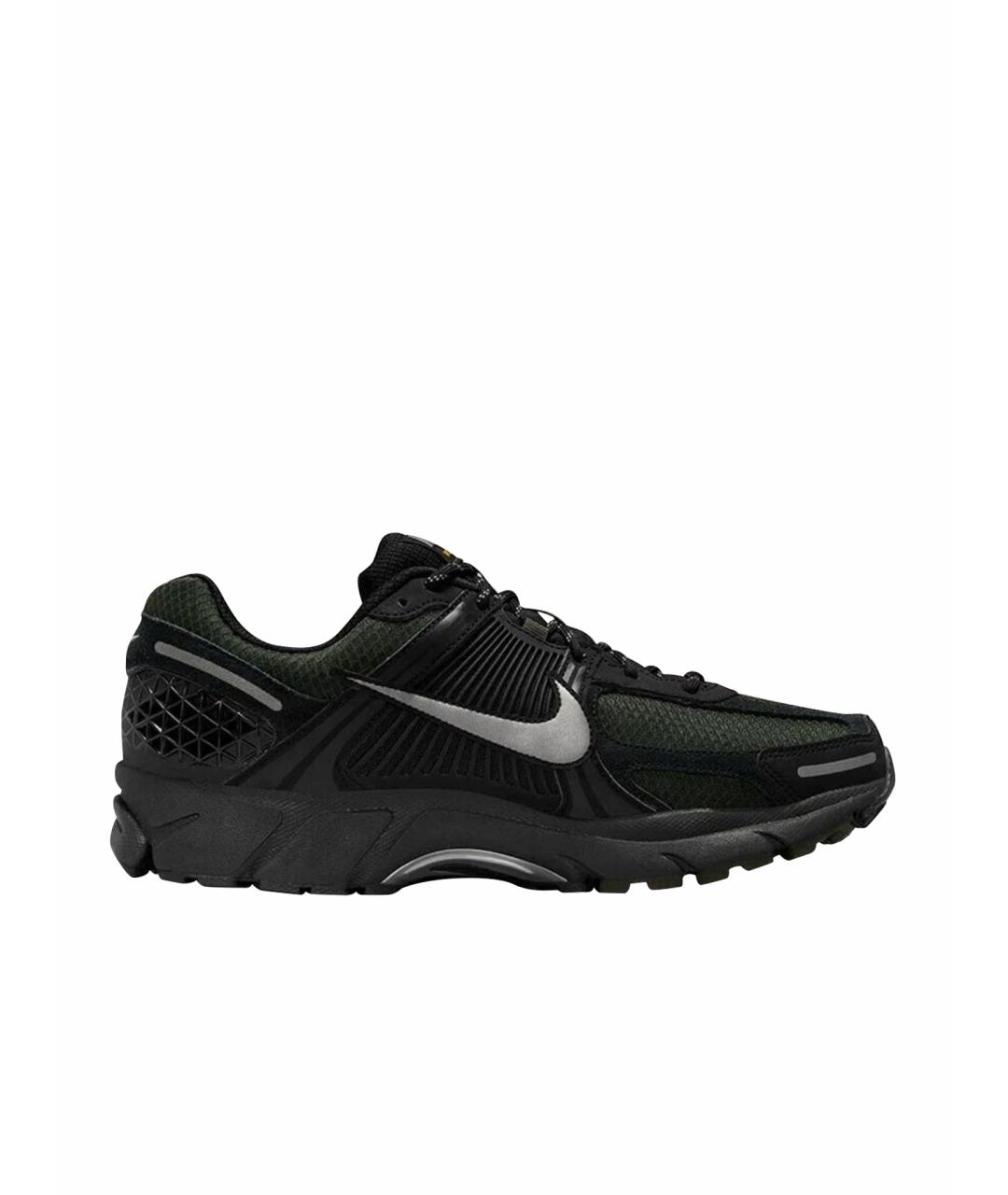 NIKE Черные текстильные низкие кроссовки / кеды, фото 1