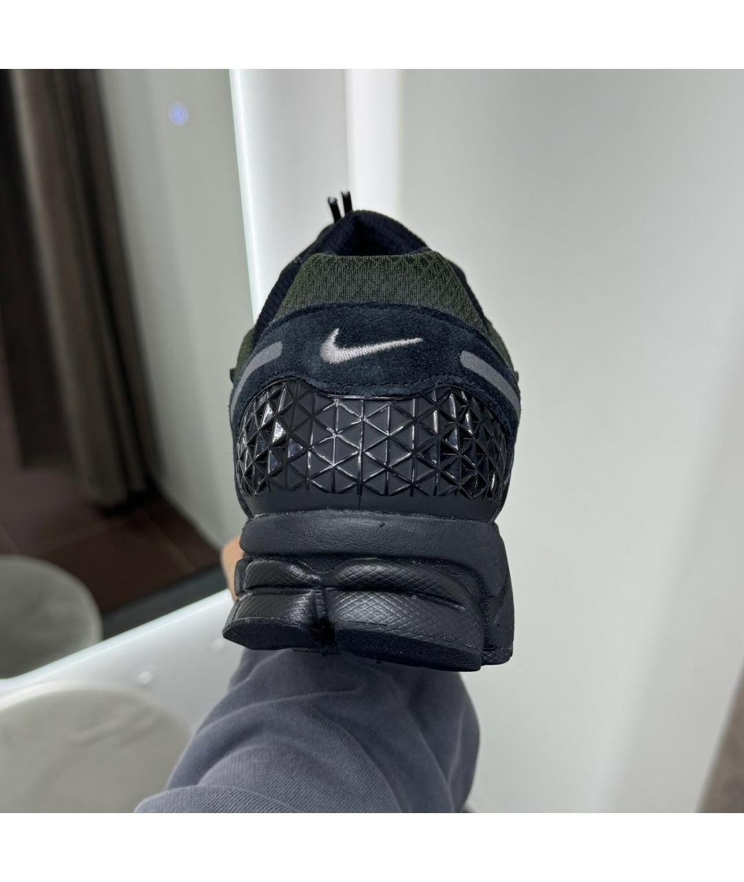 NIKE Черные текстильные низкие кроссовки / кеды, фото 4