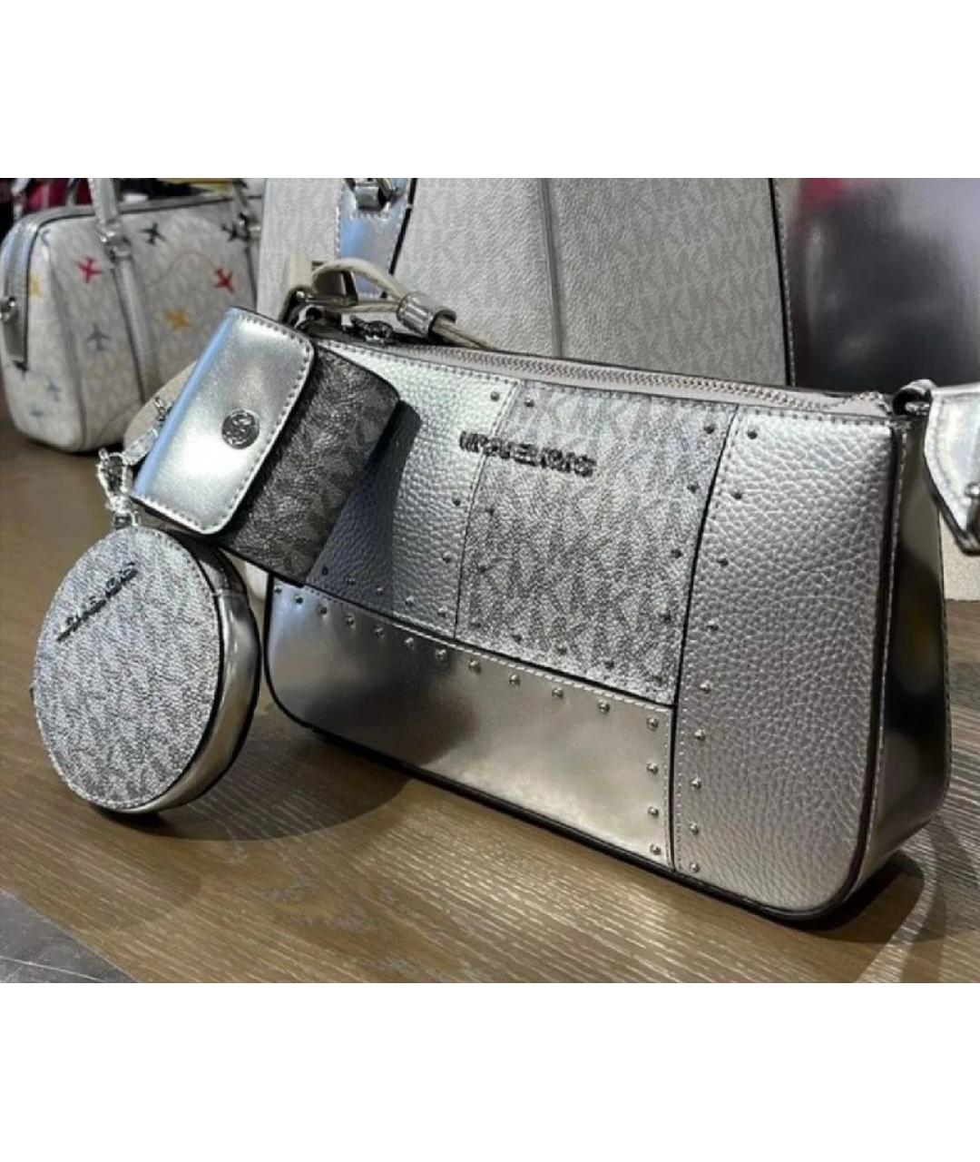 MICHAEL KORS Серебряная сумка через плечо, фото 7