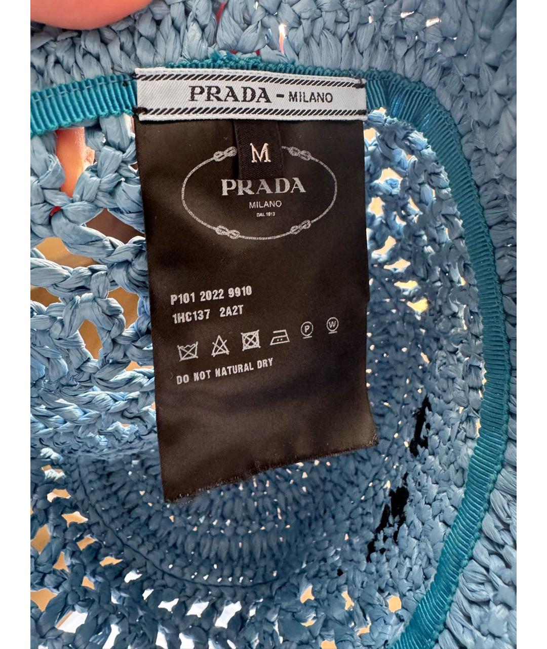 PRADA Голубая панама, фото 4