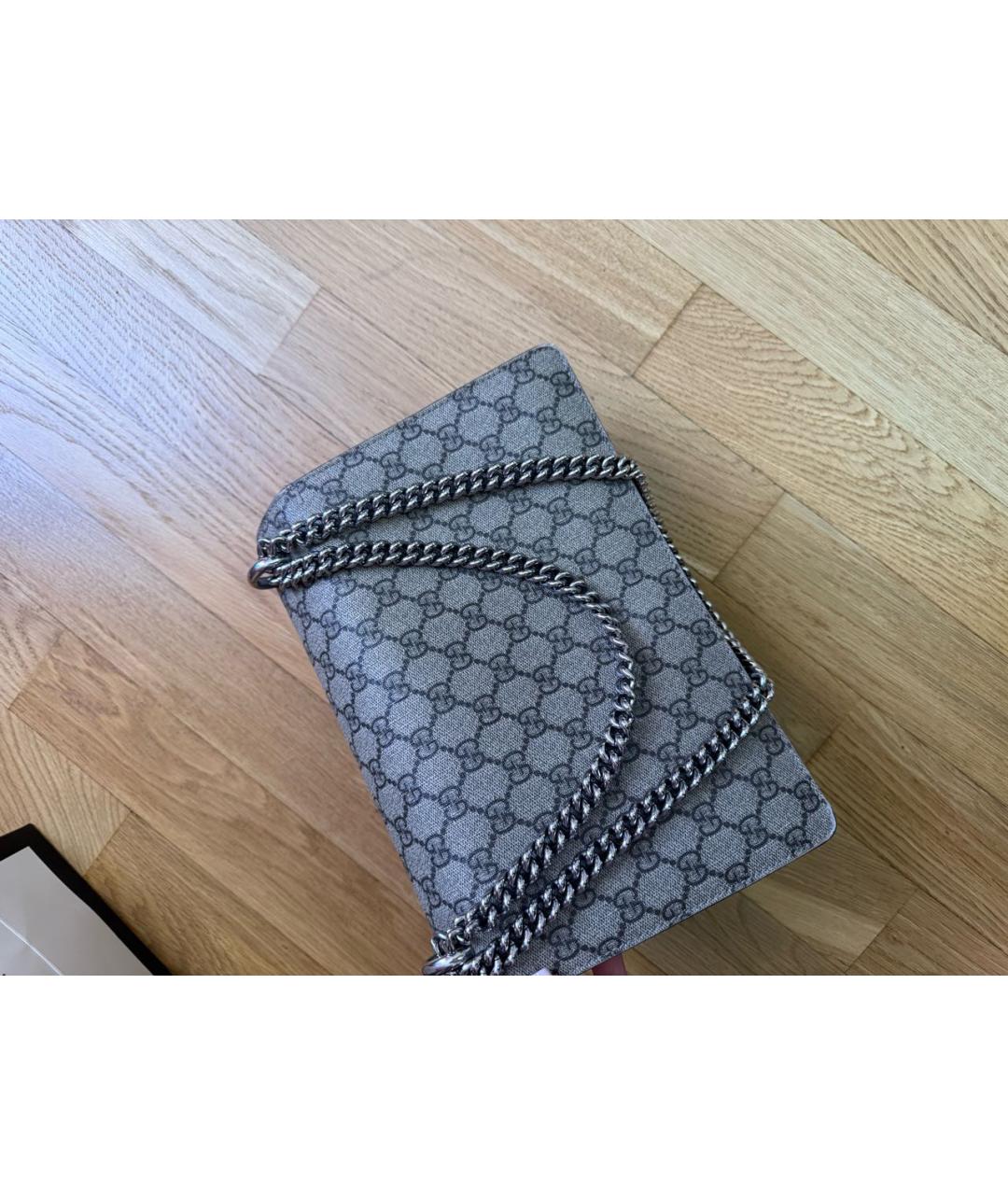 GUCCI Бежевая кожаная сумка через плечо, фото 2