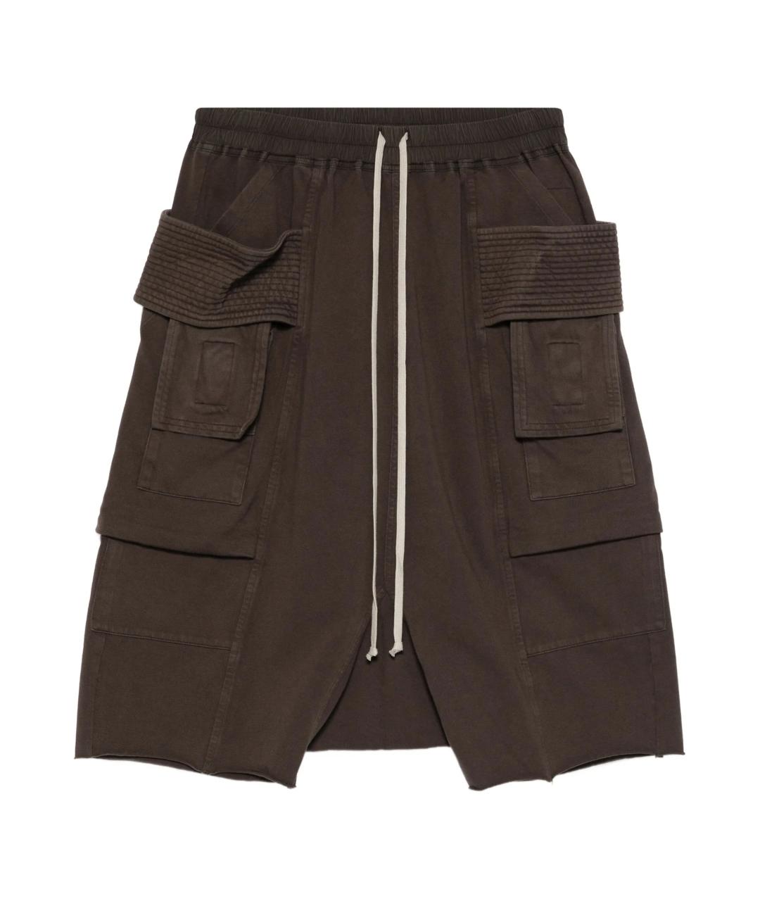 RICK OWENS DRKSHDW Коричневые шорты, фото 1