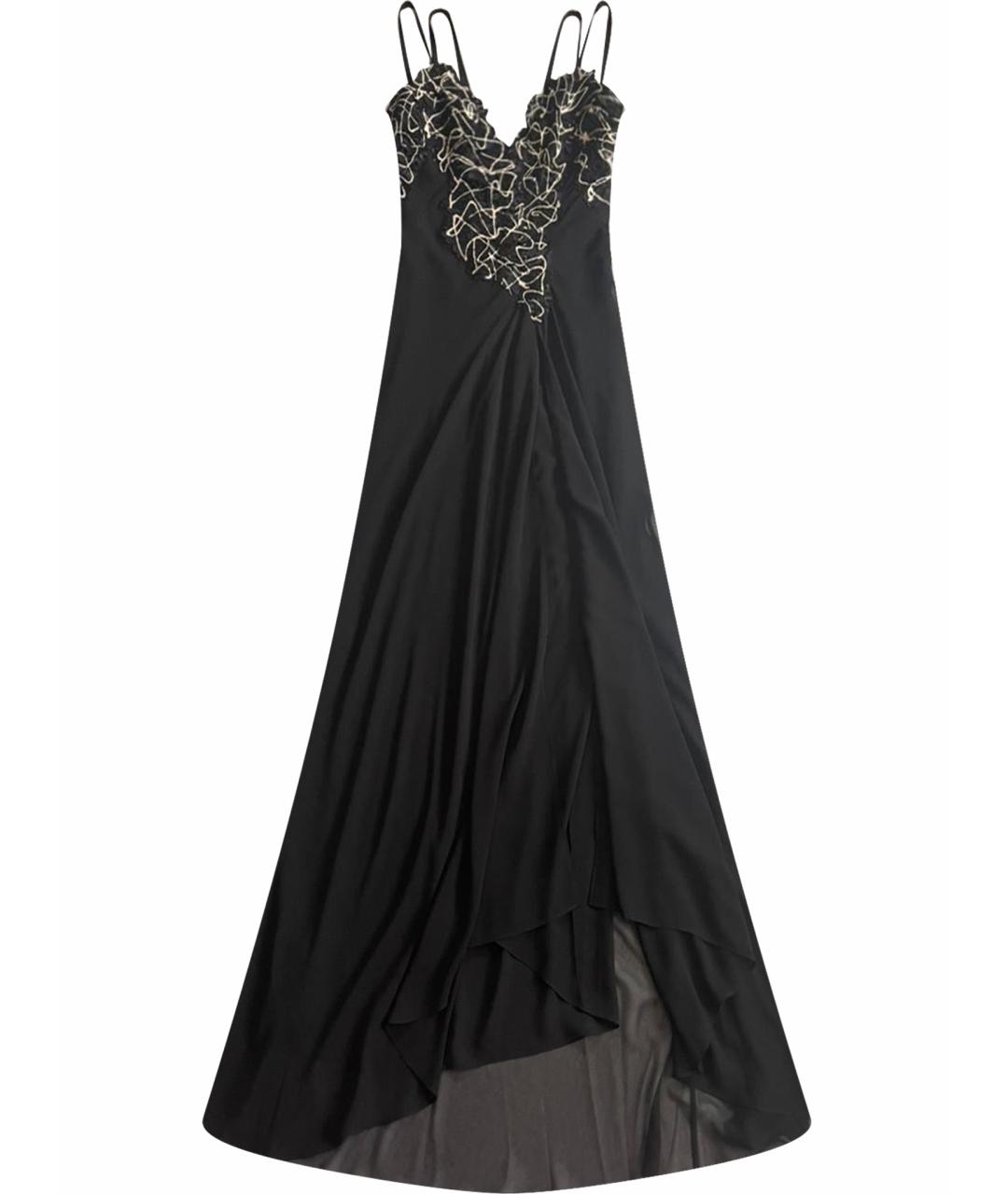 VERSACE COLLECTION Черное полиэстеровое вечернее платье, фото 1