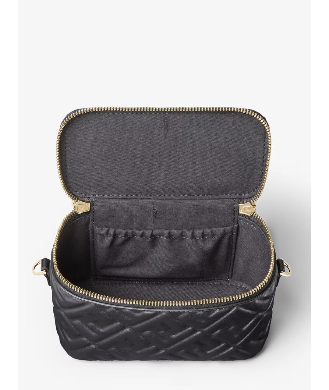 FENDI Черная кожаная сумка тоут, фото 4