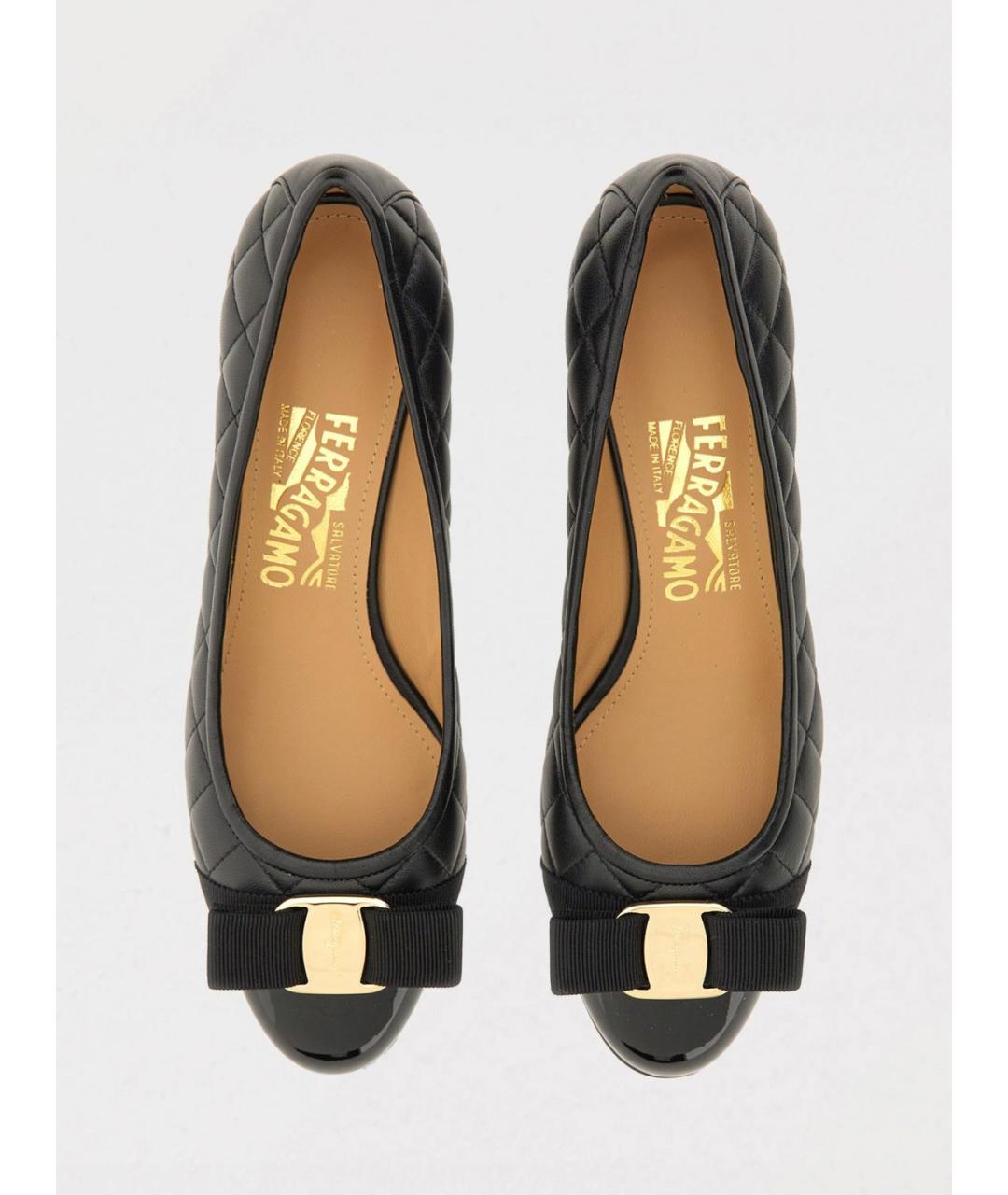 FERRAGAMO Черные туфли, фото 4