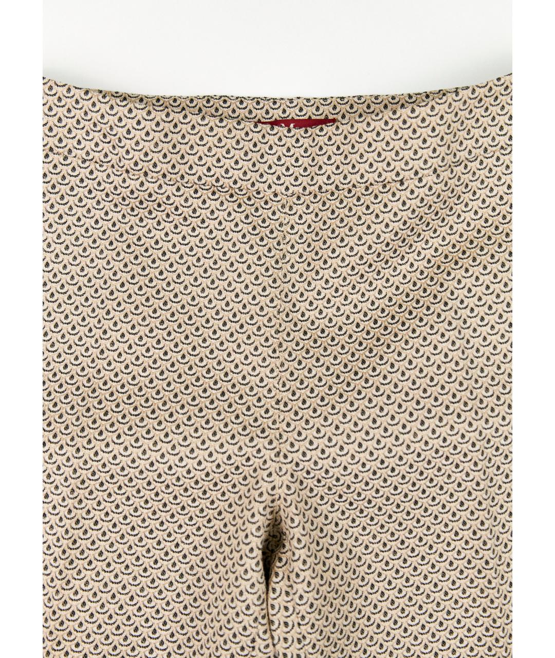 MAX MARA STUDIO Бежевые прямые брюки, фото 4