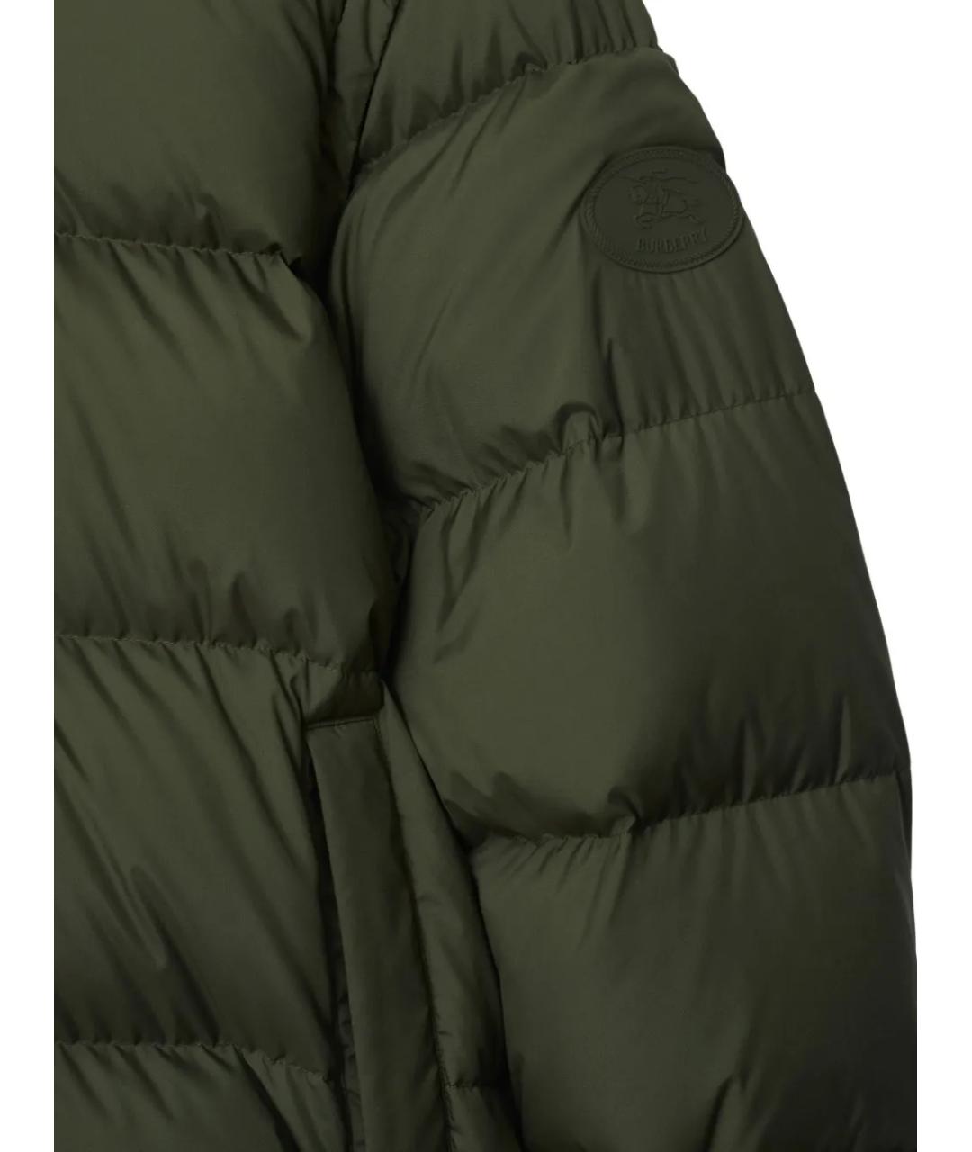 BURBERRY Зеленый пуховик, фото 5