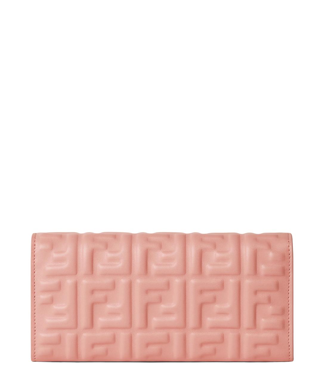 FENDI Розовая кожаная сумка тоут, фото 2