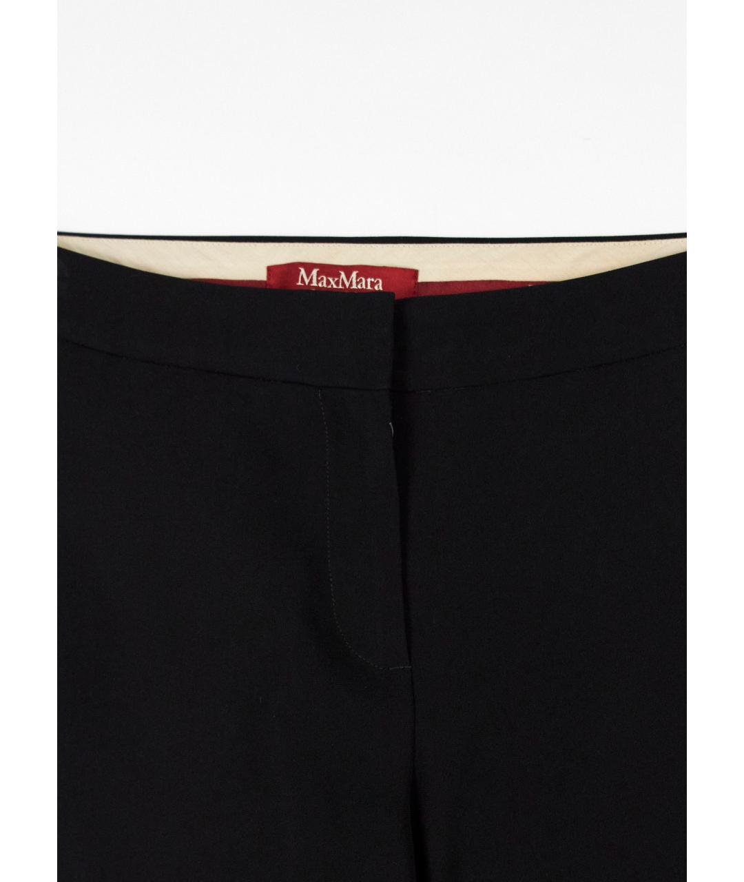MAX MARA STUDIO Черные вискозные брюки узкие, фото 4