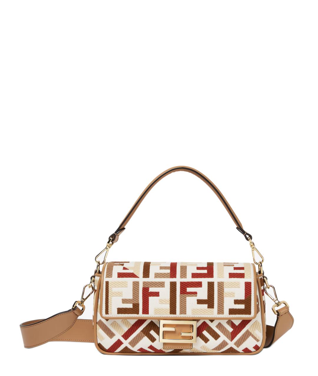 FENDI Бежевая сумка тоут, фото 1