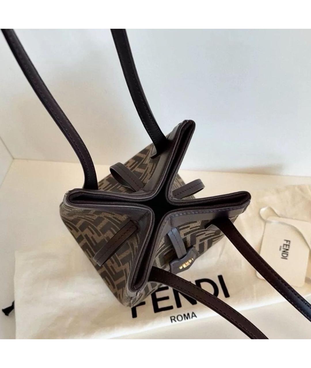 FENDI Кожаная сумка через плечо, фото 4