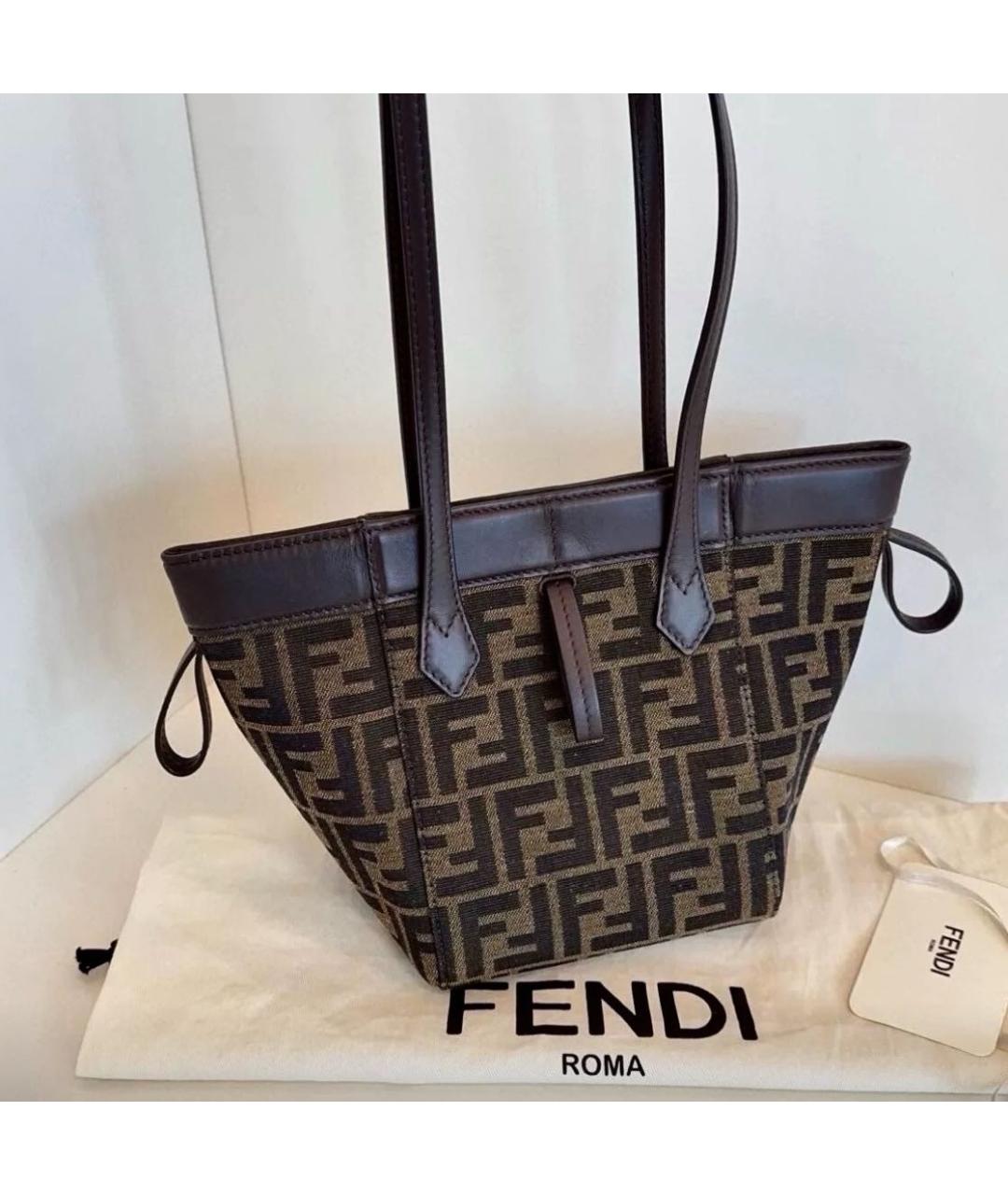 FENDI Кожаная сумка через плечо, фото 3